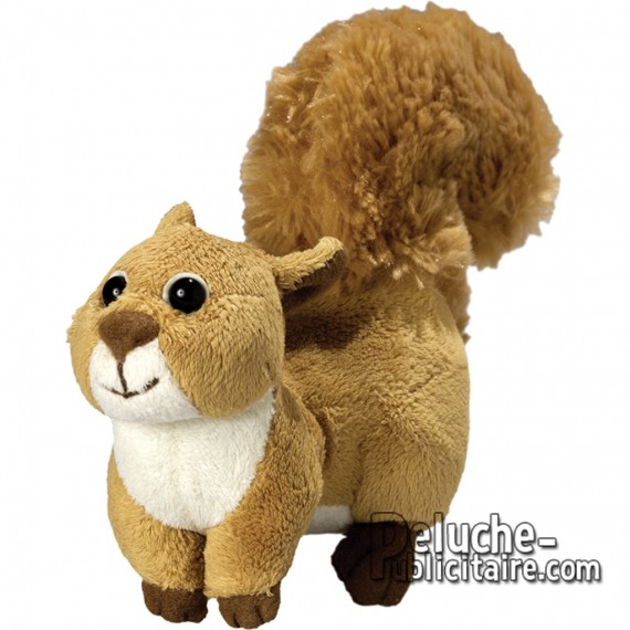 Peluche Ecureuil Marron Echarpe Marron Kinder