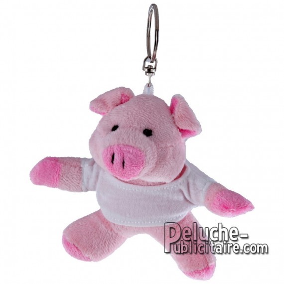 Buy Plush Keychain Pig 10 cm. Plush Advertising Pig to Personalize. Ref: XP-1196