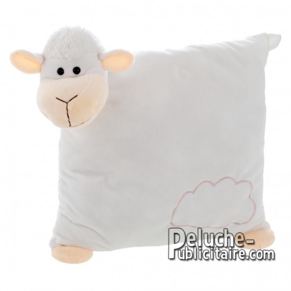 Achat Peluche Oreiller mouton 30 cm. Peluche Publicitaire Oreiller mouton à Personnaliser. Ref:XP-1225