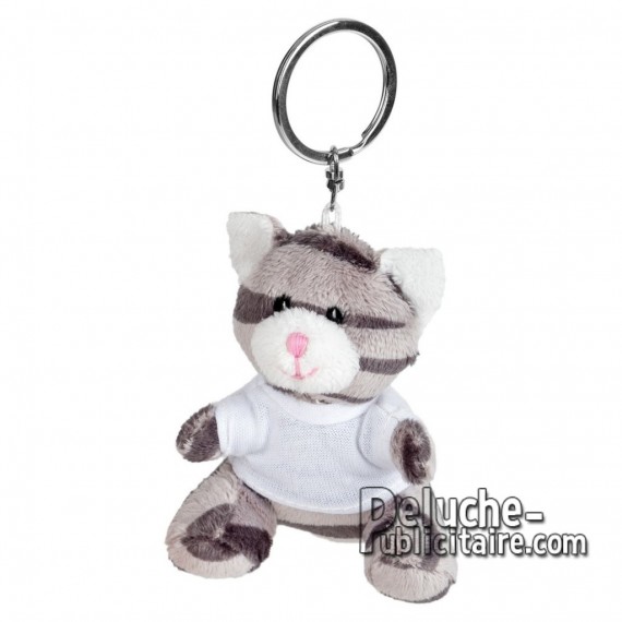 Buy Plush Cat keychain 8 cm. Plush Advertising Cat to Personalize. Ref: XP-1251