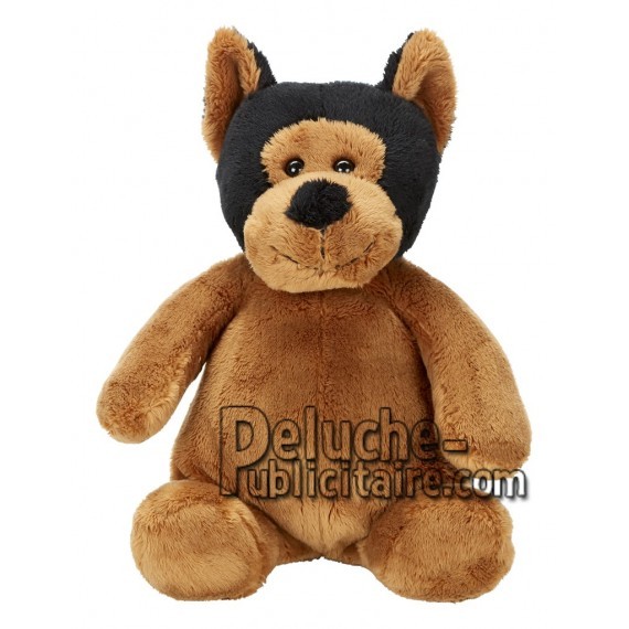 Achat peluche chien marron 25cm. Peluche personnalisée.