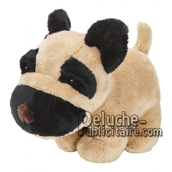 Achat peluche chien marron 15cm. Peluche personnalisée.