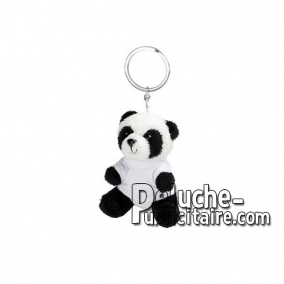 Achat peluche porte-clés panda blanc 8cm. Peluche personnalisée.