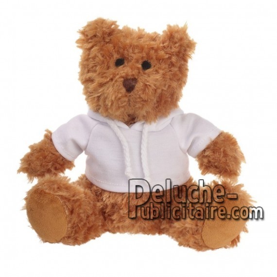 Achat peluche ours marron 21cm. Peluche personnalisée.