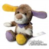 Dog plush toy to customize with your logo or text.
