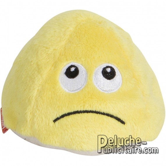 Happy and sad plush toy to customize.