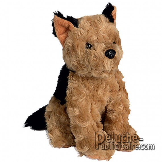 Chien peluche personnalisée. Ajout de logo sur peluche.