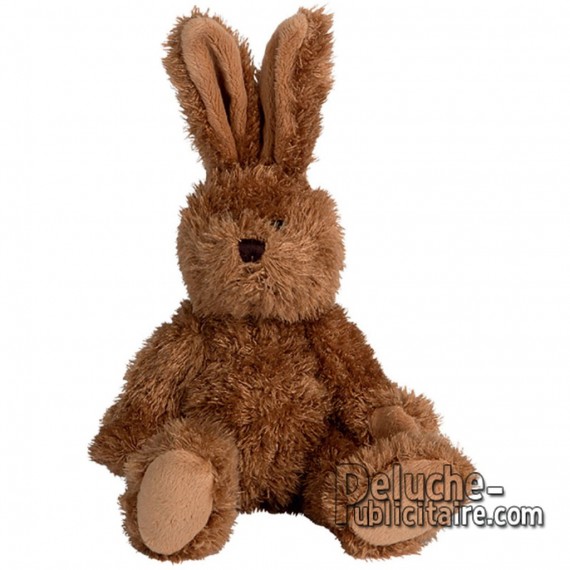 Achat peluche lapin marron 16cm. Peluche personnalisée.