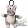 Buy Keyring Plush Hippopotamus Size 10 cm.
