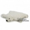 Achat oreiller ours polaire blanc 54cm. Peluche personnalisée.