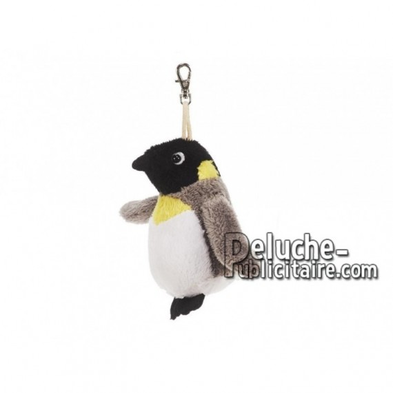 Achat porte-clés pingouin multicolore 9cm. Peluche personnalisée.