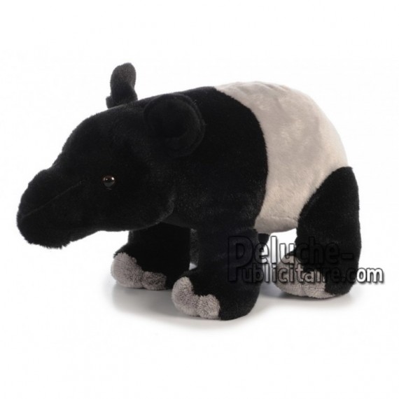 Achat peluche tapir noir 30cm. Peluche personnalisée.