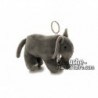 Achat porte-clés éléphant gris 10cm. Peluche personnalisée.