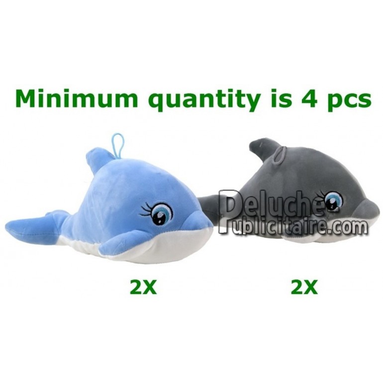 Buy blue dolphin plush 28cm. Personalized Plush Toy.