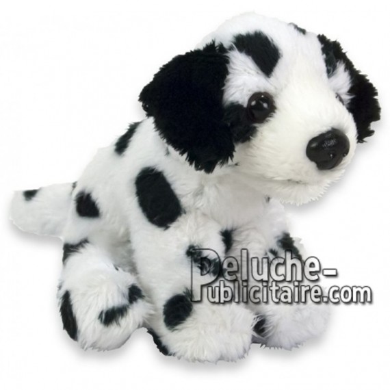Achat peluche chien dalmatien noir 10cm. Peluche personnalisée.