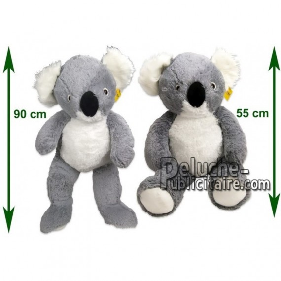 Achat peluche koala gris 90cm. Peluche personnalisée.