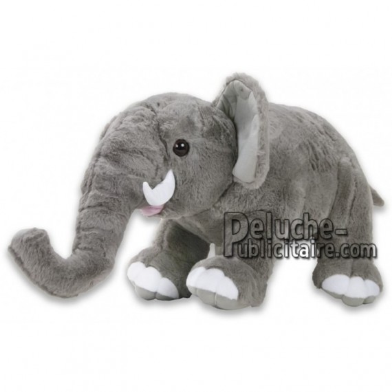 Achat peluche éléphant gris 22cm. Peluche personnalisée.