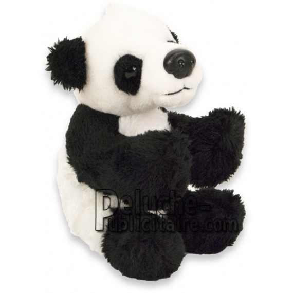 Achat peluche panda noir 10cm. Peluche personnalisée.
