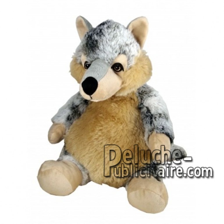 Buy Brown wolf plush 30cm. Personalized Plush Toy.