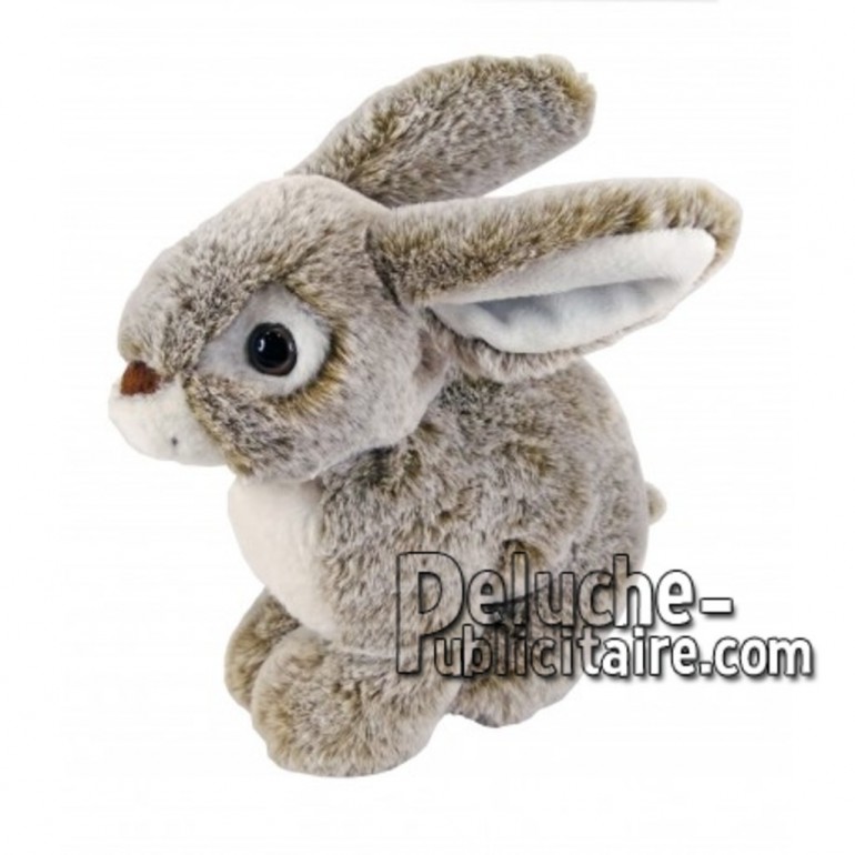 Achat peluche lapin marron 16cm. Peluche personnalisée.