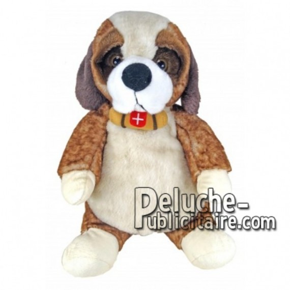 Buy Brown st bernard dog plush 30cm. Personalized Plush Toy.