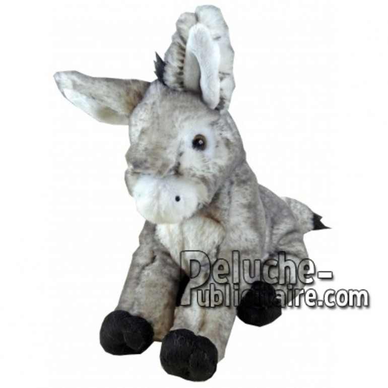 Buy Grey sitting donkey plush 18cm. Personalized Plush Toy.