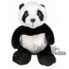Buy black panda plush 18cm. Personalized Plush Toy.