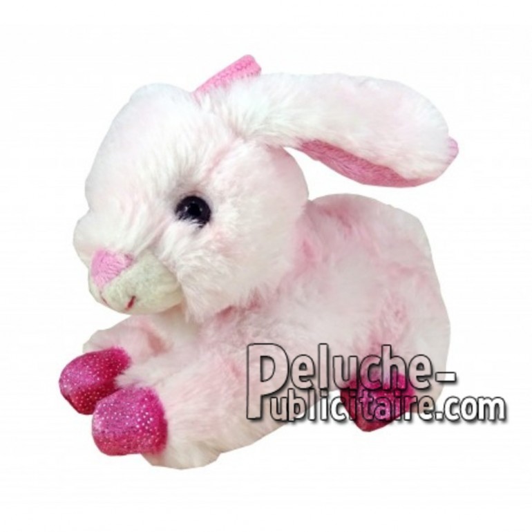 Buy pink lying rabbit plush 12cm. Personalized Plush Toy.