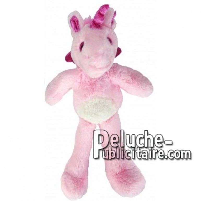 Achat peluche licorne rose 35cm. Peluche personnalisée.