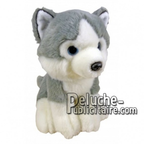 Buy Grey husky dog plush 18cm. Personalized Plush Toy.
