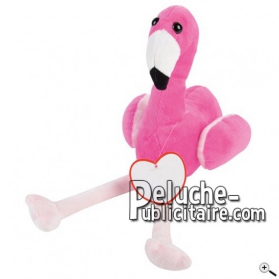 Buy pink Flamingo peluche 32cm. Personalized Plush Toy.