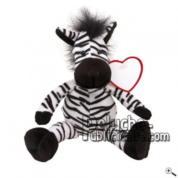 Buy black zebra peluche 30cm. Personalized Plush Toy.
