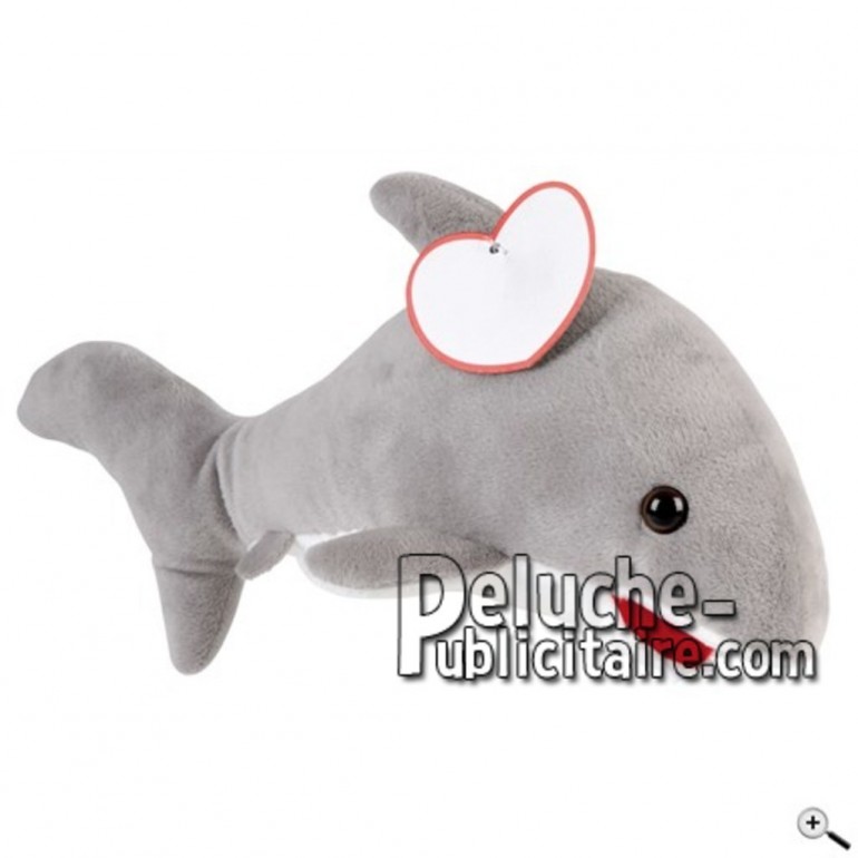 Buy blue dolphin peluche 23cm. Personalized Plush Toy.