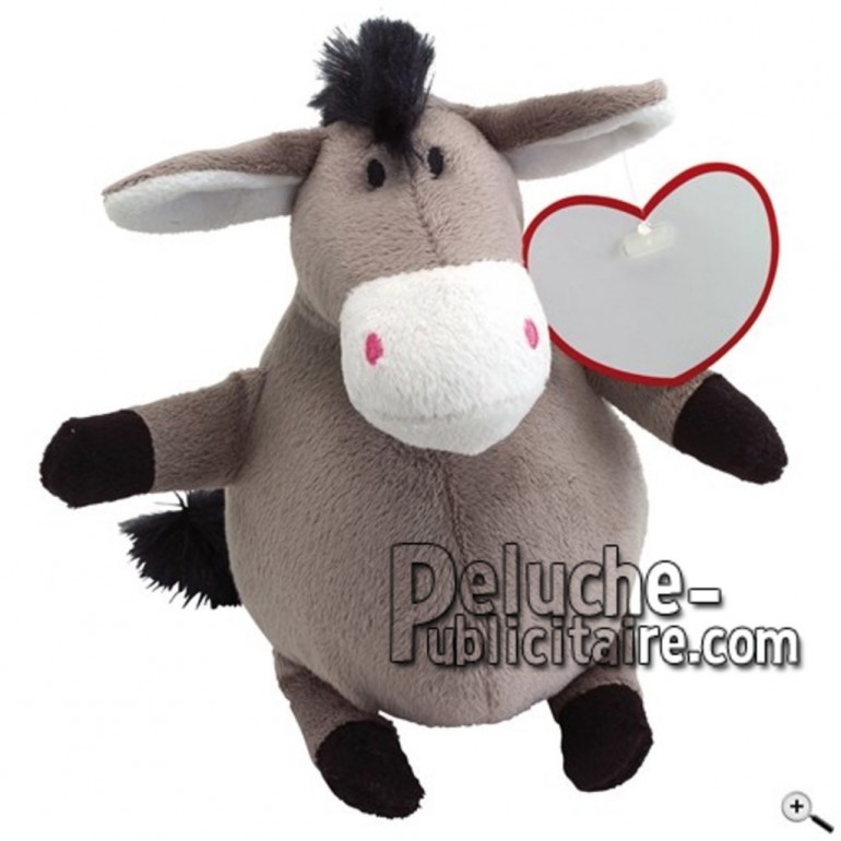 Buy Grey donkey peluche 18cm. Personalized Plush Toy.