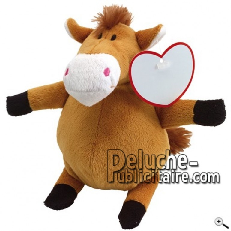 Buy Brown horse peluche 19cm. Personalized Plush Toy.