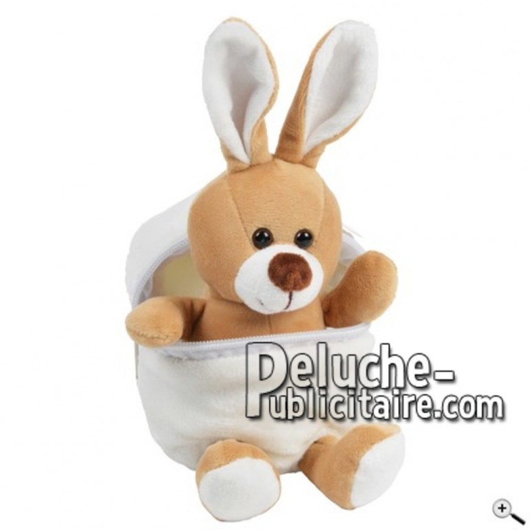 Buy Brown rabbit peluche 25cm. Personalized Plush Toy.