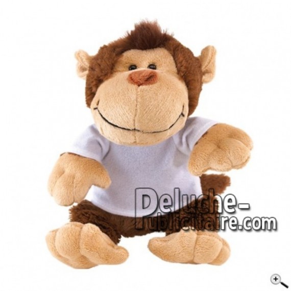 Buy Brown monkey peluche 23cm. Personalized Plush Toy.