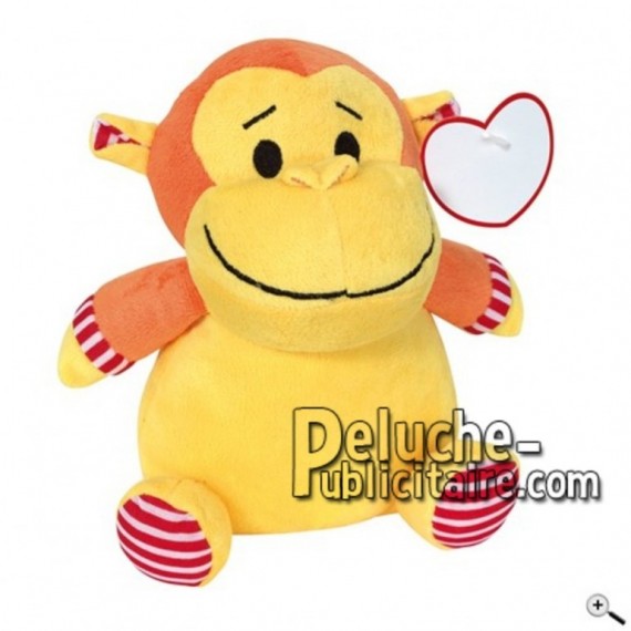 Buy yellow monkey peluche 20cm. Personalized Plush Toy.